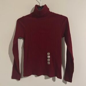 Burgundy Zara Kids Turtleneck